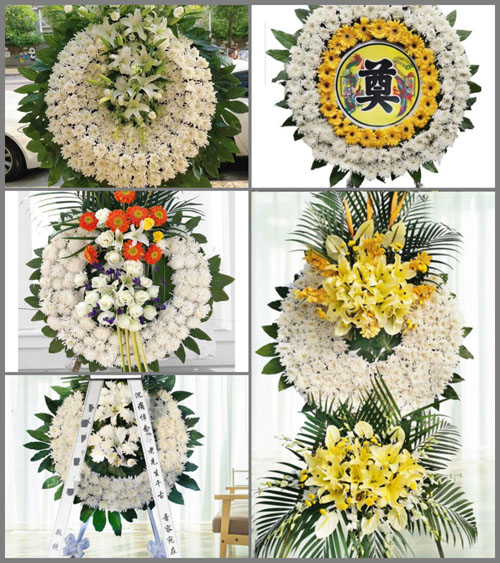 北京顺义区李桥镇永青村花圈速递